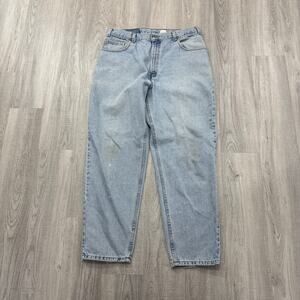 Vintage Levis 560 Loose Fit Tapered Leg Jeans Mens 36x30 Blue 2001 Light Wash